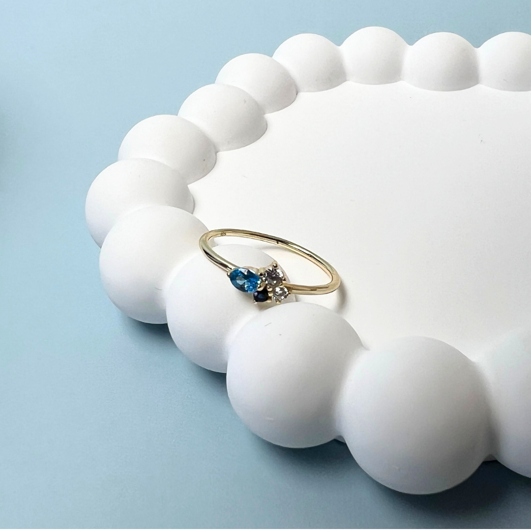 Бөгж | Ring Blue Zircon