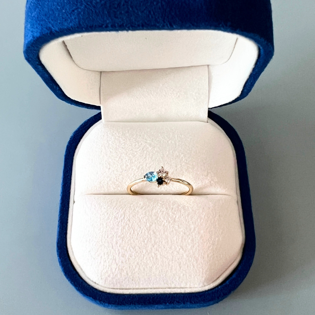 Бөгж | Ring Blue Zircon